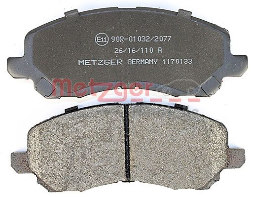 METZGER 1170133 Bremsbelagsatz, Scheibenbremse
